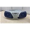 Image 7 : Panasonic CD Boombox and Sony CFS-W301 FM/AM Stereo Dual Cassette-Corder, No Power Cords