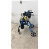 Image 2 : Guardian Rollator Walker with Seat, Quad Cane, and Bed Assist Rail