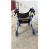 Image 3 : Guardian Rollator Walker with Seat, Quad Cane, and Bed Assist Rail