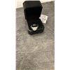 Image 2 : NEW Platinum-Plated Simulated Diamond Cubic Zirconia Man's Ring with Resizable Band and Gift Box