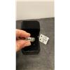 Image 3 : NEW Platinum-Plated Simulated Diamond Cubic Zirconia Man's Ring with Resizable Band and Gift Box