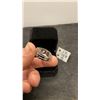 Image 4 : NEW Platinum-Plated Simulated Diamond Cubic Zirconia Man's Ring with Resizable Band and Gift Box