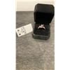 Image 1 : Platinum Plated 1.0 Total Carat Weight Pink Simulated Diamond Double Heart Ring Size 7