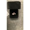 Image 2 : Platinum Plated 1.0 Total Carat Weight Pink Simulated Diamond Double Heart Ring Size 7