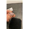 Image 5 : Platinum Plated 1.0 Total Carat Weight Pink Simulated Diamond Double Heart Ring Size 7