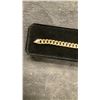 Image 3 : 14K Gold Plated 8mm Cuban Link Bracelet, 8" Long
