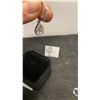 Image 5 : 925 Sterling Silver 2.0 Carat Pear Cut Simulated Diamond Halo Dangle Earrings