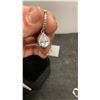 Image 6 : 925 Sterling Silver 2.0 Carat Pear Cut Simulated Diamond Halo Dangle Earrings