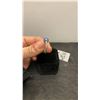 Image 4 : Platinum Plated 2.0 Carat Cushion Cut Blue Simulated Diamond Ring, Size 7