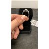 Image 3 : 925 Sterling Silver 2.0 Carat Simulated Diamond Trinity Ring with Pear Sidestones, Size 8