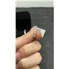 Image 4 : Platinum Plated 2.2 Carat Simulated Diamond Cubic Zirconia Huggie Earrings