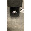 Image 2 : 925 Sterling Silver, White Gold Overlay, 1.0 Carat Simulated Diamond Halo Ring with White Gold
