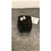 Image 2 : 925 Sterling Silver 0.3 Carat Simulated Diamond Heart Stud Earrings with White Gold Overlay