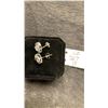 Image 4 : 925 Sterling Silver 0.3 Carat Simulated Diamond Heart Stud Earrings with White Gold Overlay