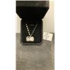 Image 2 : Platinum Plated 20mm Simulated Diamond Heart Locket Necklace with 7mm Synthetic Pearl, 16"-18"