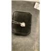 Image 3 : Platinum Plated 20mm Simulated Diamond Heart Locket Necklace with 7mm Synthetic Pearl, 16"-18"
