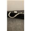 Image 1 : NEW Platinum Plated 14.0mm Iced Out Cuban Link Necklace - 19" Long