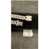 Image 4 : NEW Platinum Plated 14.0mm Iced Out Cuban Link Necklace - 19" Long