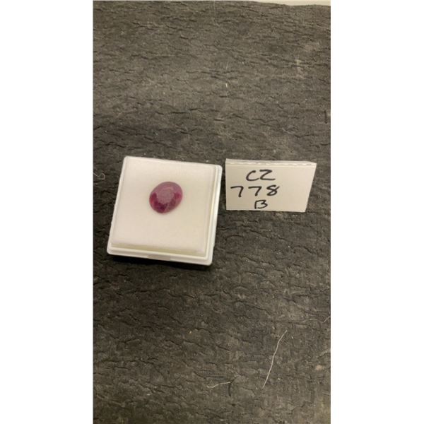 6.9-Carat Natural Untreated Ruby, Oval Cut, 11.2 x 13.5 Mm