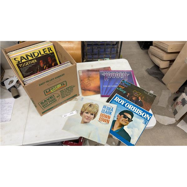 Collection of Vinyl Lp Records Including Roy Orbison, Petula Clark, Xanadu, Country and Easy