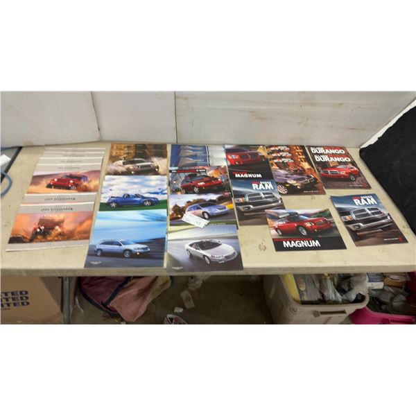 Chrysler, Dodge, and Jeep Dealership Sales Brochures, 2004-2005 Model Years, and More