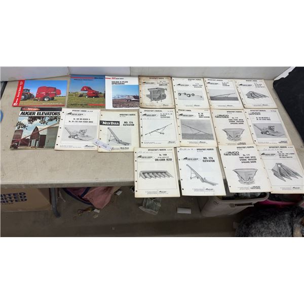 New Idea Farm Equipment Operator's Manuals and Product Brochures Collection
