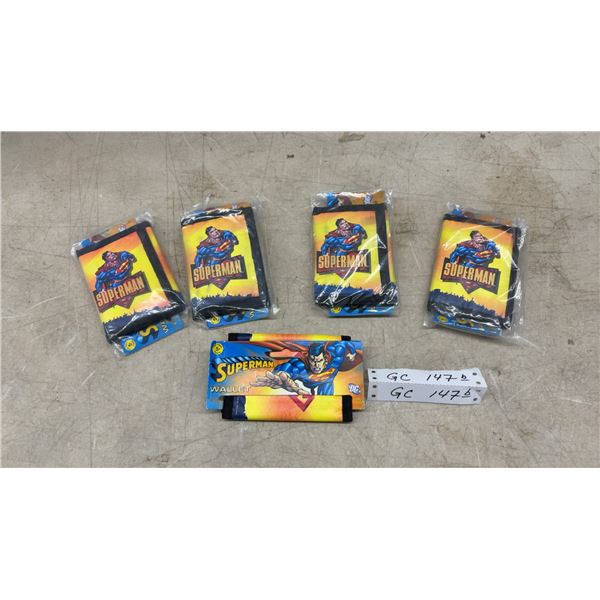 Five New DC Superman Tri-Fold Wallets