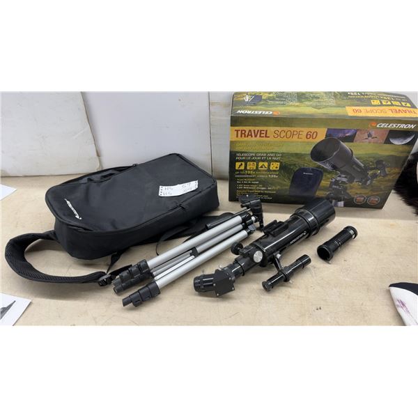 Celestron Travel Scope 60 Portable Telescope with Tripod and Carrying Backpack