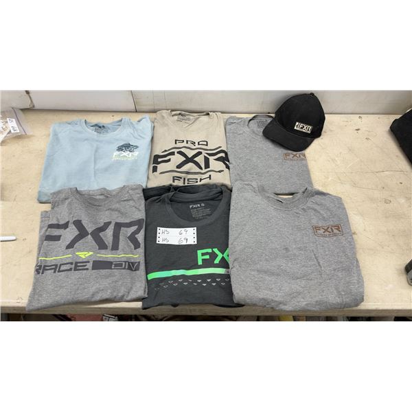 FXR Pro Fish in Gray, Charcoal, Blue, and Tan with Cap, Size Xl