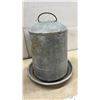 Image 3 : Two Galvanized Chicken Feeders, Brower and Oakes No. 505