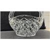 Image 2 : Bohemia Lead Crystal Basket with Diamond Cut Pattern, 10 x 10"