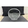 Image 5 : Bohemia Lead Crystal Basket with Diamond Cut Pattern, 10 x 10"