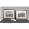 Image 1 : Two Albert Namatjira (1902-1959) Australian Landscape Prints in 8 x 10" Matching Frames