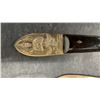 Image 6 : Lot of 11 Mid-Century 1950s Nickel Bronze Wood Handle Siam Thailand Flatware