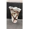 Image 5 : Jozefina Krosno Poland Art Glass Handkerchief Vase with Marbled Pattern 13" High