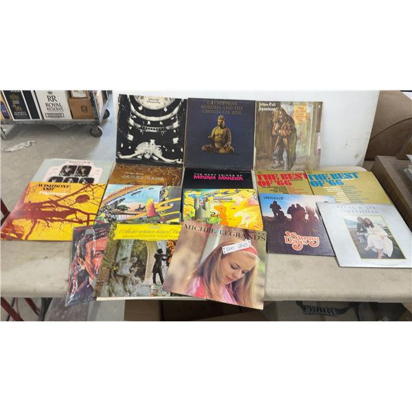 Collection of Vinyl Lp Records Including Jethro Tull, Cat Stevens, Lighthouse, and More