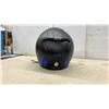Image 2 : HJC Full-Face Motorcycle Helmet in Black with Blue Graphics and Storage Bag Sz Xl