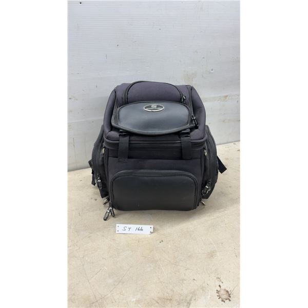 Saddlemen Motorcycle Sissy Bar Bag with Rain Cover