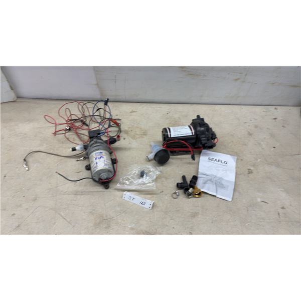 Seaflo & Shurfli RV 12V Diaphragm Water Pressure Pumps with Fittings, Filter and More
