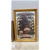 Image 2 : Labatt's Pilsener Lager Beer Mirror Clock and Budweiser Poker Mirror Sign 14 x 20