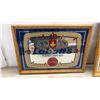Image 5 : Labatt's Pilsener Lager Beer Mirror Clock and Budweiser Poker Mirror Sign 14 x 20