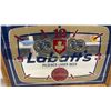 Image 7 : Labatt's Pilsener Lager Beer Mirror Clock and Budweiser Poker Mirror Sign 14 x 20