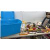 Image 1 : Ho Scale Model Train Collection with Rolling Stock, Track, Buildings, Tote and More