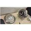 Image 6 : 5-Blade 52" Ceiling Fan with Light Kit, Brushed Nickel Finish, Reversible Wood/Black Blades and