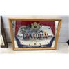 Image 6 : Jim Beam and Molson Canadian Clock Advertising Bar Mirrors 14 x 19