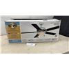 Image 1 : New Hampton Bay Southwind V 52" Indoor Ceiling Fan with Light Kit, Brushed Nickel