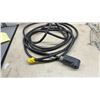 Image 2 : 30-Amp 250-Volt Extension Cord with NEMA 10-30 Receptacle, 10-3 SOOW Cable, Pegboard Hooks & Black