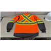 Image 3 : Terra Hi-Vis Freezer Jacket Size Small with White Hard Hat