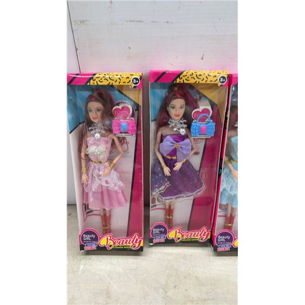 Six New Beauty Fashion Show Dolls in Boxes