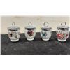 Image 5 : Six Royal Worcester Porcelain Egg Coddlers with Chrome Lids and Recipe Booklet